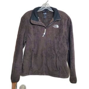The North Face Women's Brown Soft Cozy Osito Full Zip Jacket Size M